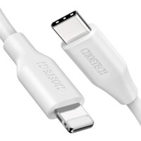 Dây cáp sạc MFI sạc nhanh 30W chuẩn PD 3.0 Type-C  USB C to đầu sạc cho iPhone  iPad hiệu CHOETECH IP0040 dài 120cm - hàng chính hãng - Trắng