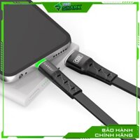 Dây cáp sạc nhanh 3A EC 081, dây dây dẹt cho điện thoại chính hãng đèn led cao cấp