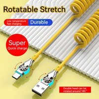 Dây Cáp Sạc Nhanh 65w Hai Đầu Xoay Được Cho iphone millet vivo huawei