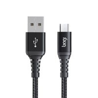 Dây cáp sạc nhanh BAGI USB-A to Micro dài 1M Sạc an toàn bảo vệ thiết bị