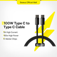 Dây cáp sạc nhanh Baseus cho Phone 15 Xiaomi Redmi Note 8 MacBook iPad Pro đầu USB C sang USB Type C tốc độ nhanh 4.0 PD 100W