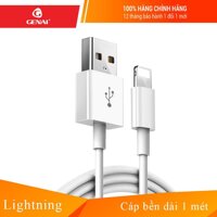 Dây cáp sạc nhanh GENAI dòng Lightning Iphone Cable chất liệu mềm dẻo thiết kế không sợ gãy chống rối chống đứt đầu dây cáp _ 80P-IX