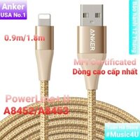 Dây cáp sạc nhanh USB A ra L Anker PowerLine+ II A8452 A8453 A8152 A8153  Tuấn Hà Store