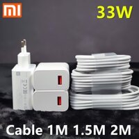 Dây Cáp Sạc Nhanh Xiaomi 27W 2M 1.5M Type C Cho Mi 10 9 10T Lite POCO X3 NFC Redmi K40 Note 9 10 Pro