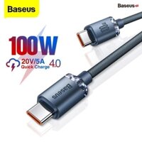 Dây cáp sạc siêu nhanh Baseus 100W dài 1.2m và 2m, bọc dù chống đứt