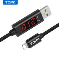 Dây Cáp Sạc TOPK AC27 Có Màn Hình Led Tiện Lợi