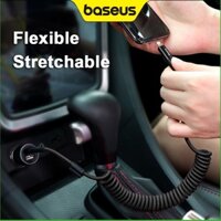 Dây Cáp Sạc USB Loại C Baseus Dạng Lò Xo Bện Cho iP 12 13