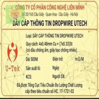 Dây cáp thông tin 4 lõi đồng TS có dây gia cường UTECH | Dây cáp mạng ngoài trời .