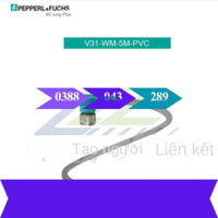 Dây Cáp Tín Hiệu Đồng Nguyên Chất V31-WM-5M-PVC Bega Fu/P F 2 M M8 Ren Kết Nối 3 Chân