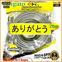 Dây cáp tín hiệu HDMI 10m-20m 19+1 ARIGATO chuẩn 2.0 hàng cực tốt,chất lượng cao,bảo hành 36  tháng .Offical Store