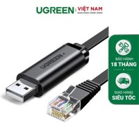 Dây cáp USB 2.0 sang RJ45 FTDI UGREEN CM204 | Chuẩn 8 pin | Chipset FTDI FT-232 cao cấp |  Bảo Hành 18 Tháng 1 Đổi 1.