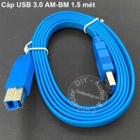 Dây cáp USB 3.0 AM sang BM 1.5 mét Unitek Y-C413 -  USB 3.0 type A male to type B male cable