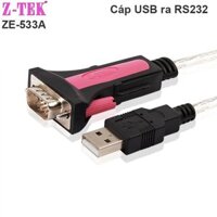 DÂY CÁP USB SANG RS232 DB9 FTDI FT232 1.5 MÉT Z-TEK ZE-533A