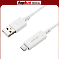 Dây cáp USB Type C (A - C) Elecom MPA-AC10N - dây dài 1m, USB 2.0, sạc nhanh 3a