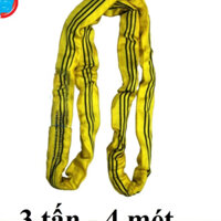 Dây cáp vải cẩu bản tròn [ 3 Tấn ] 4 Mét CÁP THÉP Thái Bình Vina