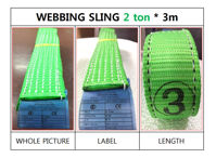 Dây cáp vải cẩu hàng 2 tấn-3M Hàn Quốc
