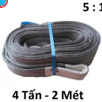 Dây cáp vải cẩu hàng 4 Tấn - bản 100mm - Hệ số 5:1 - 2 Mét Cáp Thép Thái Bình Vina