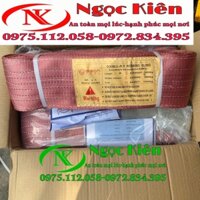 Dây cáp vải cẩu hàng 6 tấn dài 3 mét Hệ số an toàn 5:1, bản dẹp 150mm, 2 đầu mắt
