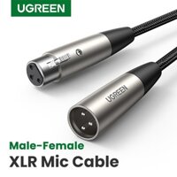 Dây Cáp XLR Ugreen 20499 20500 20504 AV185 (nối dài micro,bọc dù đầu nhôm )