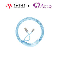 Dây cáp xoắn AKKO Coiled Cable Haze Blue
