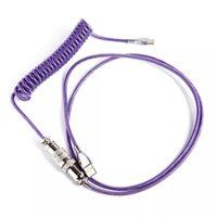 Dây Cáp Xoắn Màu Tím Mộng Mơ Custom Dành Cho Bàn Phím Cơ Chuẩn Type-C Bọc Dù