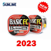 Dây câu bằng sợi Carbon màu trong suốt SUNLINE BASIC FC 225M / 300M nguyên bản 100%
