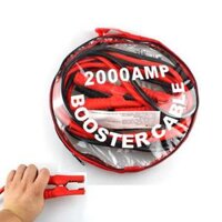 Dây câu bình ắc quy ô tô BOOSTER CABLE 2000 AMP (thông số chuẩn), chiều dài 4m, hàng chính hãng, BH 1 năm
