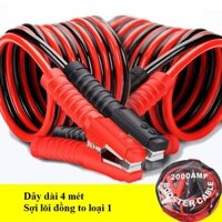 Dây câu bình Acquy ô tô cao cấp, khởi động acquy xe hơi 2000A*4 mét