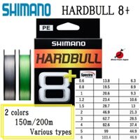Dây câu cá Shimano HARDBULL 8+ bằng PE tròn nhiều loại cho cá biển