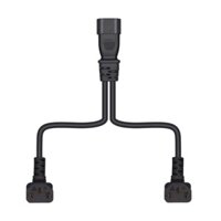 Dây chia nguồn máy tính OKEE IEC320 C14 đến 2 × C13 Dây nguồn góc chữ Y Cáp chia Y cho 2 thiết bị