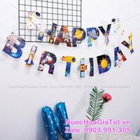 Dây chữ giấy HAPPY BIRTHDAY trang trí tiệc sinh nhật