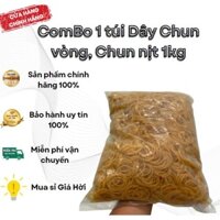 Dây Chun vòng, Chun nịt màu vàng 1kg loại Tốt