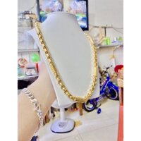 Dây chuyền 1 cây 2 Dài 60cm Chất liệu bạc mạ vàng 18k