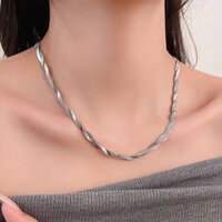 Dây chuyền 2 sợi tết xoắn Right as rain N03 (CHẤT LIỆU TITAN SIÊU BỀN)