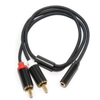 Dây Chuyển 3.5mm Cái Ra 2 Đầu Bông Sen RCA – Jack Livestream Cao Cấp