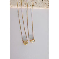 Dây chuyền Alisia ( đeo được 2 mặt)/ dây chuyền titan mạ vàng 18k, độ dài 41cm + 5cm