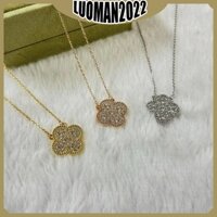 Dây chuyền áo len cỏ bốn lá kim cương 20mm