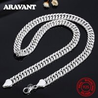 Dây Chuyền Bạc 925 10MM Thời Trang Dành Cho Nam Và Nữ