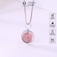 Dây Chuyền Bạc 925 Đá Dâu Tây, Vòng Cổ Bạc Ý Cho Nữ Jacy Silver DC1005