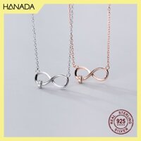 Dây Chuyền Bạc 925 Hanada Vô Cực Vòng Đá Nhỏ 0764 F5