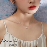 Dây chuyền bạc 925 mặt dây quả địa cầu nhỏ