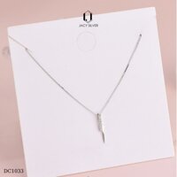 Dây Chuyền Bạc 925 Mix Thanh Đá, Vòng Cổ Bạc Ý Cho Nữ Jacy Silver DC1033