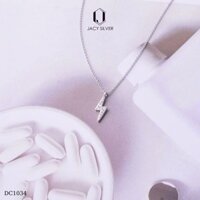 Dây Chuyền Bạc 925 Tia Chớp Đính Đá, Vòng Cổ Bạc Ý Cho Nữ Jacy Silver DC1034