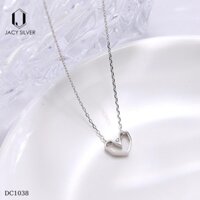 Dây Chuyền Bạc 925 Trái Tim, Vòng Cổ Bạc Ý Cho Nữ Jacy Silver DC1038