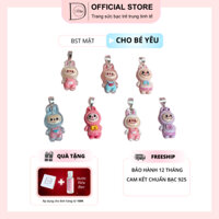 Dây chuyền bạc 999 Dế Bạc mặt Labubu, Capybara, Kuromi,Thỏ Melody đáng yêu