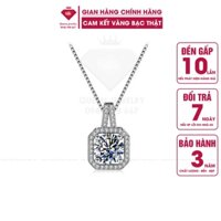 Dây chuyền [Bạc Cao Cấp] - Trang sức Vòng cổ mặt Đá Vuông - [Mã : S126] - Thương Hiệu - QUEEN JEWELRY