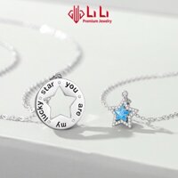 Dây chuyền bạc cặp đôi LiLi S925 đính đá CZ cao cấp hình ngôi sao may mắn Tessa LILI_073795