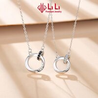 Dây chuyền bạc cặp đôi LiLi S925 đính đá CZ cao cấp hình cặp nhẫn Shanley LILI_489425