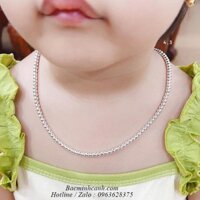 Dây chuyền bạc cho bé gái dạng bi TE033