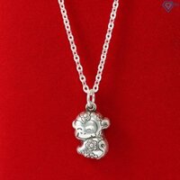 Dây chuyền bạc cho bé trai, bé gái tuổi thân hình con khỉ DCN0357 - Trang Sức TNJ